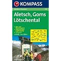 Aletsch Goms L�tschental 1 : 50 000: Wanderkarte. GPS-geeignet. Mit Orts- und Namensregister