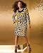 INC International Concepts Plus Size Dress, Long Sleeve Printed Embellished
