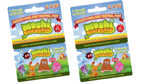 Moshi Monsters membership card - 1 Month