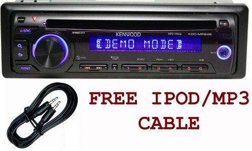 Brand New Kenwood Kdc-mp245 Car Cd, Mp3, Receiver with Built in Crossover, Sub Controls, and Great Features At a Great Price