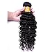 Oriental Show 8~30 inches 6A Brazilian Deep Wave, Pack of 3(Mixed Length), 100% Unprocessed Virgin Human Hair, 300g Total(100g Each), Natural Color