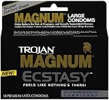 Trojan Magnum Ecstasy Ultrasmooth Lubricant,10-count
