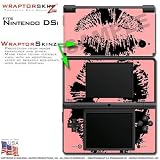 Nintendo DSi Skin Big Kiss Black on Pink WraptorSkinz Skins (DSi NOT INCLUDED)