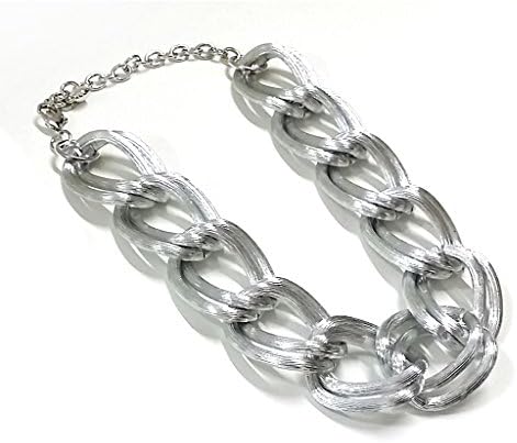 [DEGAS] Hot Shiny Chunky Chain Necklace 1607B - 3 Colors (Silver)