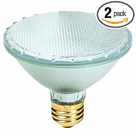 Feit Electric 75PAR30/QFL/MP/2 75-Watt Par 30 Halogen Reflector Flood Light, Clear, 2 Pack