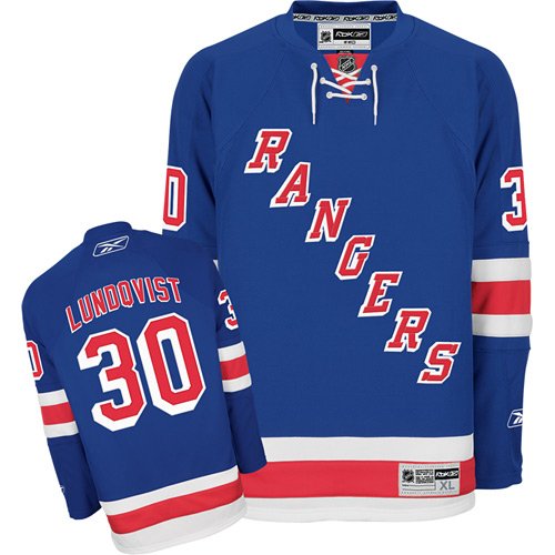 Reebok New York Rangers Henrik Lundqvist Premier Home Jersey - NY RANGERS TEAM COLOR Medium