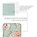 iPhone 6 Case for Girl, Akna Retro Floral Series**[3D Pattern]**[Slim Cover]**[Semi-soft Rubber Oil Coating]**[Vintage Flower Pattern]Back Case for iPhone 6 - 4.7” iPhone - [Elegant Vintage Green]