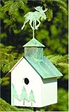 Sleepy Hollow Moose Birdhouse with 3-Piece Metal Post Kit
