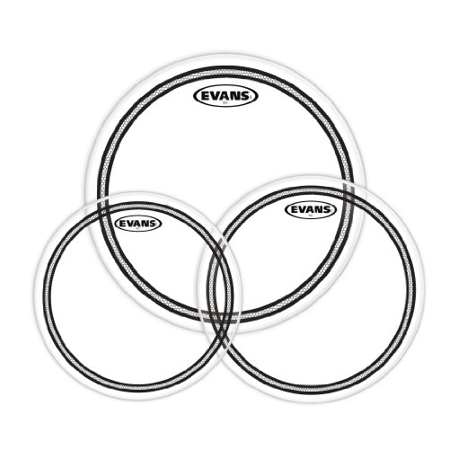 Evans ETP-EC2SCLR-S EC2S (Clear) Tom Pack Standard 30,4 cm (12 Zoll), 33 cm (13 Zoll), 40, Preisvergleich