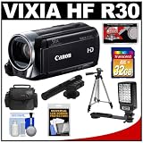 Buy Canon Vixia HF R30 Flash Memory 1080p HD Digital Video Camcorder with 32GB Card +... by Canon