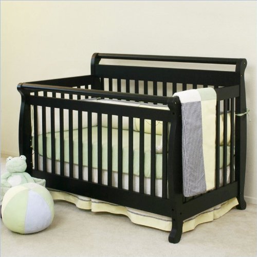 DaVinci Emily 4 in 1 Crib with Toddler Rail, Ebony