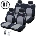 Type R 11 Pc Ipocket Seat Cover Set Grey Car Truck Bucket Seat Cover 1995 Thru 2008 Honda Civic Accord Toyota Chevrolet Ford Nissan