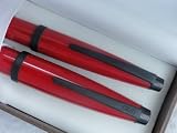 Cross Limited Edition Fire Engine Red Lacquer Gel Ink Selectip Rolling Ball Pen and 0.5mm Pencil