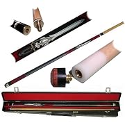 Red Sword Pool Cue w/ Case - Billiards > Cue Sticks > Theme Hardwood