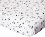 Lambs & Ivy Vintage Snoopy Sheet Blue/Green