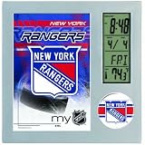 NHL New York Rangers Digital Desk Clock