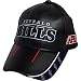 Buffalo Bills Team Logo Stripes Black Leather Hat