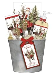 Pine Santa Soap Gift Bucket