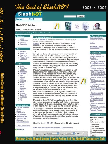 Image of: The Best of SlashNOT: 2002 - 2005