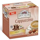 Grove Square Cappuccino Cups, Hazelnut,Single Serve Cup for Keurig K-Cup Brewers, 18-Count (Pack of 3)