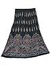 Peasant Maxi Skirt Black Sequins Beaded Indi Designer Womans Skirts