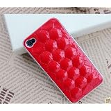 ゴージャスカバー カンボン調 iphone4/4s レッド