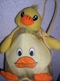 Bath Accessory Set - Pouf, Mitt, Mesh Carry Bag - Ducky