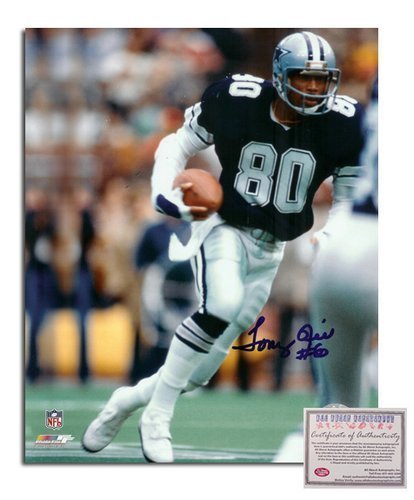 Tony Hill NFL Dallas Cowboys Hand Signed 8x10 Photograph Blue Jersey