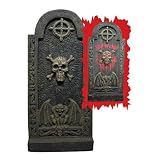 Large 33 Inch Halloween Ghost Writer Tombstone Graveyard Prop Decoration with Sound Effects, Lights, and Magically Appearing Words