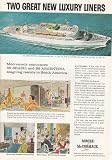 Print Ad: 1958 Moore-McCormack: SS Argentina, SS Brasil