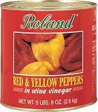 Review Roland  / Roland Marinated Red & Yellow Peppers, 105.8-Ounce Can (Pack of 2)