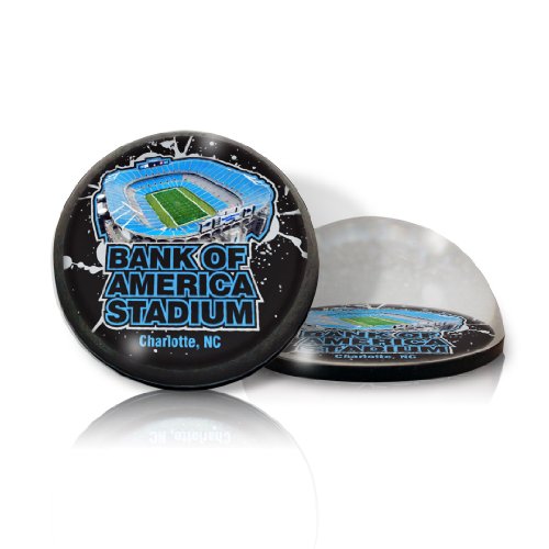 NFL North Carolina Panthers Round Crystal Magnetized Paperweight