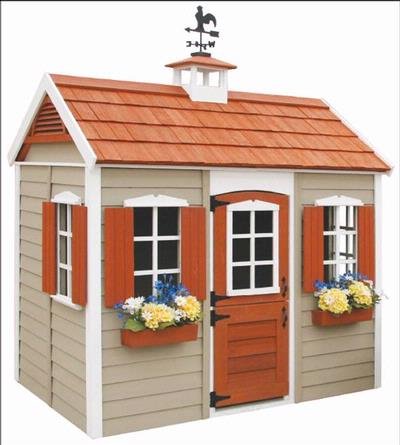 Childrens Toyshop  Toys : Savannah Wooden Playhouse - Selwood Products