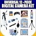 Universal 12 Piece Digital Camera Accessory Kit + Exclusive Free Complimentary Super Deal Micro Fiber Lens Cleaning Cloth