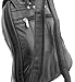 Black Lambskin Leather Backpack Purse Shoulder Bag