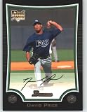 2009 Bowman #213 David Price RC - Tampa Bay Rays (RC - Rookie Card) (Baseball Cards)