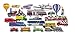 Little Folk Visuals Train, Trucks & Planes Precut Flannel/Felt Board Figures, 24 Pieces Add-On Set