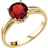 14K Yellow Gold Mozambique Garnet Ring