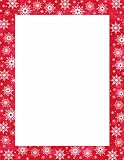 Snowy Flakes Christmas Letterhead