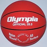 Intermediate / Women Red Rubber Basketballs - Set Of 6