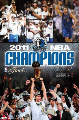 (22x34) Dallas Mavericks 2011 NBA Champions Celebration Sports Poster Print