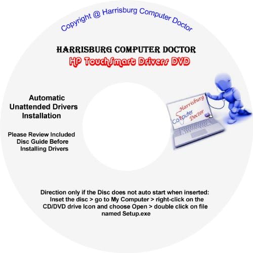 HP TouchSmart tx2-1310au Notebook PC Drivers DVD Disc - Windows, XP, Vista, Windows 7 and Windows 8 Driver Kits - Automatic Hardware Drivers Installation