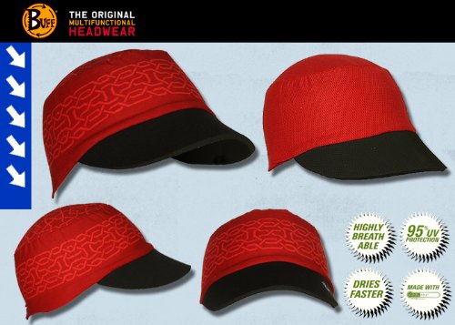 BUFF Coolmax Visor Cap Mütze EVO 2 ALHAMBRA RED