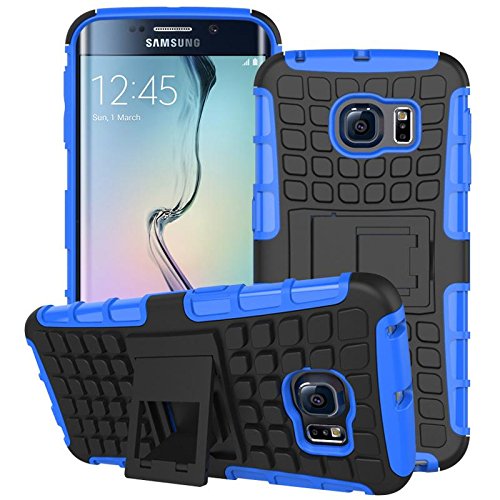 Galaxy S6 Case, Grenade Grip Rugged Skin Hard Case Cover Kick Stand for Samsung Galaxy S6 At&t, Verizon, T-mobile, Sprint (Blue) Galaxy S6 Case, Grenade Grip Rugged Skin Hard Case Cover Kick Stand for Samsung Galaxy S6 At&t, Verizon, T-mobile, Sprint (Blue)