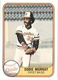 1981 Fleer # 184 Eddie Murray Baltimore Orioles Baseball Card - In A Protective ScrewDown Display Case!