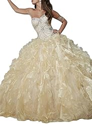 Strapless  Lace-Up  Ball Gown Quinceanera Dress 