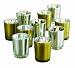 Tag Metallic Glass Votive Holders Party Pack, Set of 10 Gold & Silver Christmas Décor