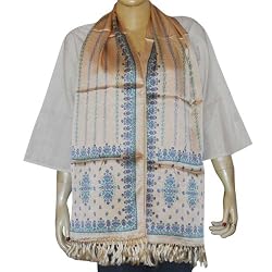 Printed Vintage Silk Scarves Women Accessories 22 X 72 Inches