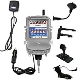 Car / Auto Multi Adapter Mount Holder GPS Navigation Kit for the Handspring Treo 270 with built in charger - Gomadic Brand