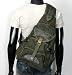 MENS RARE VINTAGE LOOK UNBALANCED MILITARY BACKPACK SLING BAG EB005 KHAKI